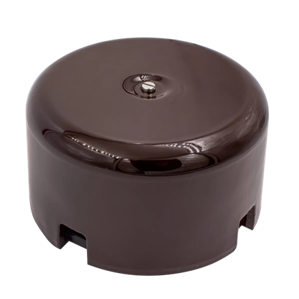 Распределительная коробка 90мм, керамика, коричневый, B1-523-02