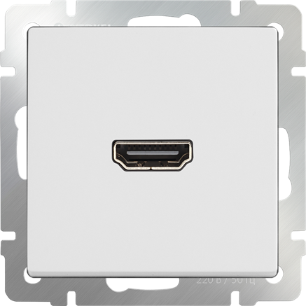 Розетка HDMI (белый) W1186001 - фото 16480
