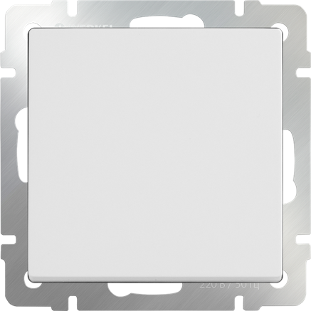 Выключатель одноклавишный (белый) W1110001 - фото 16521