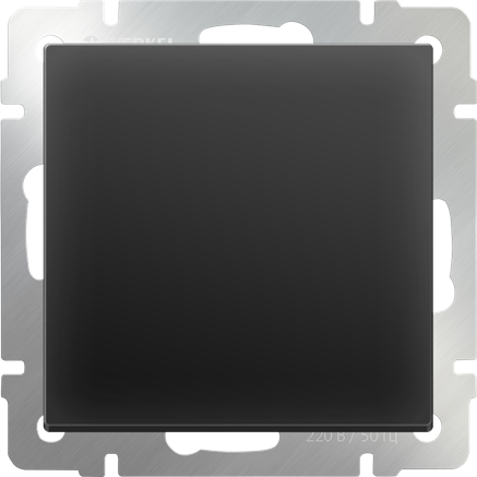 Перекрестный переключатель одноклавишный (черный матовый)  W1113008 - фото 16551