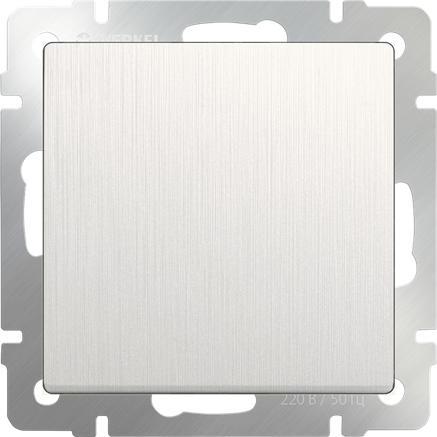 Выключатель одноклавишный (перламутровый рифленый) W1110013 - фото 16672