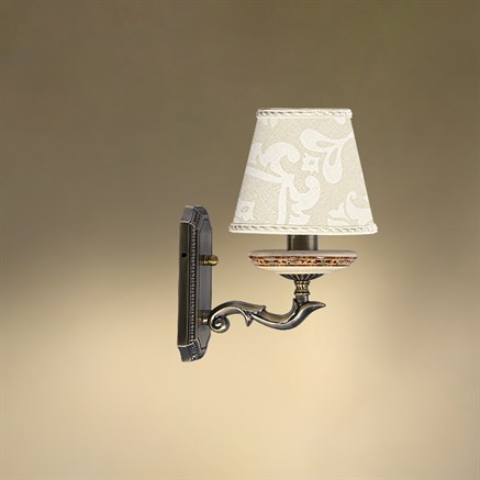 Бра однорожковое с абажуром 14-402.56/6156/1А ПАЛЬМИРА - фото 19967