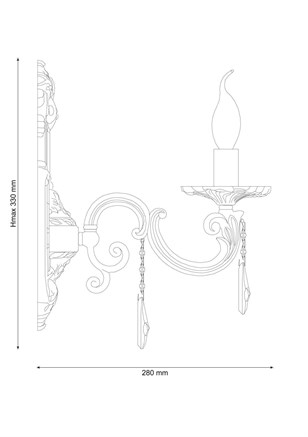 Бра Lucia Tucci NAPOLI W148.1 white antique - фото 37277