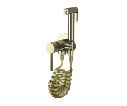 701/1BR Гигиенический душ встраиваемый SCANDI с пружинным шлангом, бронза, Bronze de Luxe - фото 50932