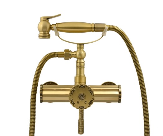 10135 Гигиенический душ со смесителем WINDSOR, Bronze de Luxe - фото 51175