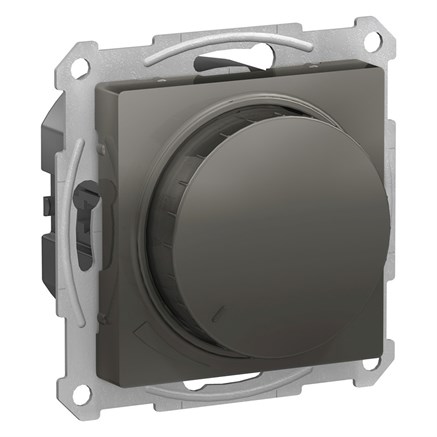 Сталь Светорегулятор (диммер) повор-нажим, LED, RC, 400Вт, мех. Systeme Electric AtlasDesign ATN000923 - фото 75045