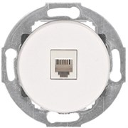 Розетка компьютерная RJ-45  Vintage 886104-1, белая