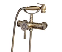 Гигиенический душ настенный со смесителем WINDSOR&ROYAL 10128 бронза