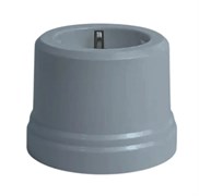 Розетка пластиковая ретро Серая EDISEL ВASIC KBS-05