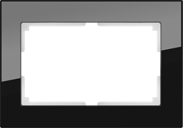 Рамка для двойной розетки (черный) W0081108