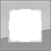 Рамка на 1 пост (серый,стекло) W0011115