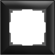 Рамка на 1 пост (черный матовый) W0012208