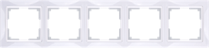 Рамка на 5 постов (белый, basic) WL03-Frame-05