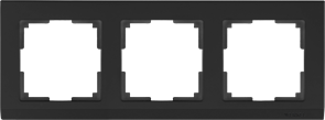 Рамка на 3  поста (черный) W0031808
