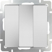 Выключатель трехклавишный (белый) W1130001