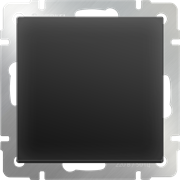 Выключатель одноклавишный проходной (черный матовый) W1112008