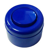 Выключатель ретро пластиковый Синий 1-клавишный, INTERIOR ELECTRIC