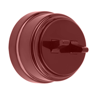 Ретро выключатель 2х-тумблерный, пластик, коричневый, Bylectrica А56-2214 коричневый