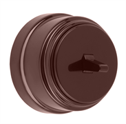 Ретро выключатель 1-тумблерный, пластик, шоколад, Bylectrica А16-2213 шоколад