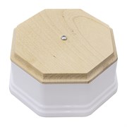Коробка распределительная ретро, пластиковая, белая, фигурная, Salvador, PL.BOX.2WT.NK