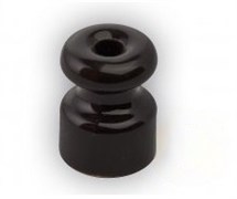 Изолятор фарфоровый Черный Retrika RI-02208