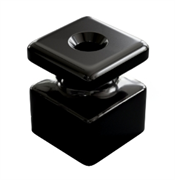 Изолятор фарфоровый квадратный Черный Мезонин GE80025-05