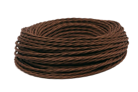 Ретро провод витой (50м) Шоколад Interior Wire Twist ПРВ-ШКД-50м