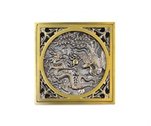 21986 Насадка с рамкой и дизайн-решеткой Дракон, Bronze de Luxe
