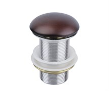 1001MB Донный клапан цвет медь, без перелива, керамическая крышка, Bronze de Luxe