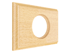Рамка 1-местная деревянная для скрытой установки, форма - прямоугольник, цвет - бук натуральный, серия Лахта, коллекция "СенатЪ", МезонинЪ, GE70861-25