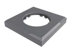 Рамка 1-местная пластиковая для скрытой установки, прямоугольник, цвет - серый, серия ЛАХТА, МезонинЪ, GE35721-07