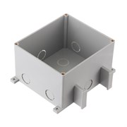 BOX/2+2ST66 Коробка для люков в пол на 2 поста (45х45мм)+2 модуля (45х22,5) (70025), (пластик) Экопласт