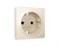 AP3270 Лицевая панель ALFA (Бежевый матовый) для электрической розетки с/з со шторками QUANT, AMBRELLA VOLT, AP3270 - фото 106863