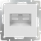 Розетка двойная Ethernet RJ-45 (белая) W1181101 - фото 16477