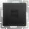 Розетка Ethernet RJ-45 (черный матовый) W1181008 - фото 16555