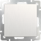 Выключатель одноклавишный проходной (перламутровый рифленый) W1112013 - фото 16673