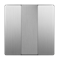 Набор клавиш для выключателя трехклавишного (cеребряный рифленый)  W1139009 - фото 16680