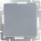Выключатель одноклавишный  (серебряный) W1110006 - фото 16730