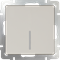 Выключатель одноклавишный с подсветкой (слоновая кость) W1110103 - фото 16809