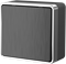 Выключатель одноклавишный проходной Gallant (графит рифленый) W5012004 - фото 16832