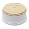Коробка распределительная ретро, пластиковая, белая, круглая, Salvador, PL.BOX.1WT.NK - фото 44747