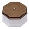 Коробка распределительная ретро, пластиковая, белая, фигурная, Salvador, PL.BOX.2WT.DK - фото 44765