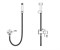 14512W Гигиенический душ встраиваемый SCANDI белый глянцевый, Bronze de Luxe - фото 50814