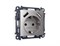 MA509010 Комплект механизма электрической розетки ALFA Сталь матовый 2USB A+A 18W (быстрая зарядка) с/з QUANT (AP5090, VM155), AMBRELLA VOLT, MA509010 - фото 92240